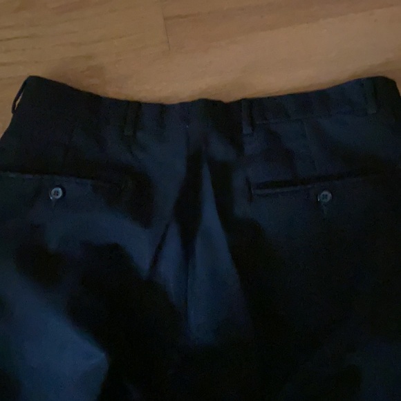 Hart Schaffer Marx Black pleated slacks for men - Picture 6 of 9